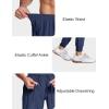 imageMAGCOMSEN Mens Joggers with Zipper Pockets Lightweight Hiking Sweatpants Athletic Pants for Men Running Workout Traning GymNavy