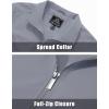 imageMAGCOMSEN Mens Lightweight Bomber Jacket Windproof Water Resistant Zip Up Coat Stand Up Collar Windbreaker with 3 PocketsLight Grey