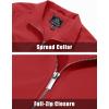 imageMAGCOMSEN Mens Lightweight Bomber Jacket Windproof Water Resistant Zip Up Coat Stand Up Collar Windbreaker with 3 PocketsOrange Red