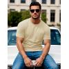 imageMAGCOMSEN Mens Pocket T Shirts Short Sleeve Cotton Moisture Wicking Plain Tshirts Casual Lightweight Summer Basic TeesApricotcotton