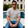imageMAGCOMSEN Mens Pocket T Shirts Short Sleeve Cotton Moisture Wicking Plain Tshirts Casual Lightweight Summer Basic TeesBeigecotton Blend