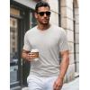 imageMAGCOMSEN Mens Pocket T Shirts Short Sleeve Cotton Moisture Wicking Plain Tshirts Casual Lightweight Summer Basic TeesBeigecotton Blend