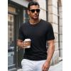 imageMAGCOMSEN Mens Pocket T Shirts Short Sleeve Cotton Moisture Wicking Plain Tshirts Casual Lightweight Summer Basic TeesBlackcotton