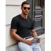 imageMAGCOMSEN Mens Pocket T Shirts Short Sleeve Cotton Moisture Wicking Plain Tshirts Casual Lightweight Summer Basic TeesBlackcotton