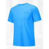 imageMAGCOMSEN Mens Pocket T Shirts Short Sleeve Cotton Moisture Wicking Plain Tshirts Casual Lightweight Summer Basic TeesBluecotton