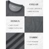 imageMAGCOMSEN Mens Pocket T Shirts Short Sleeve Cotton Moisture Wicking Plain Tshirts Casual Lightweight Summer Basic TeesDark Greycotton Blend