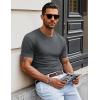 imageMAGCOMSEN Mens Pocket T Shirts Short Sleeve Cotton Moisture Wicking Plain Tshirts Casual Lightweight Summer Basic TeesDark Greycotton Blend