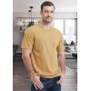 imageMAGCOMSEN Mens Pocket T Shirts Short Sleeve Cotton Moisture Wicking Plain Tshirts Casual Lightweight Summer Basic TeesEarthy Yellowcotton Blend