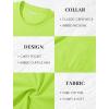 imageMAGCOMSEN Mens Pocket T Shirts Short Sleeve Cotton Moisture Wicking Plain Tshirts Casual Lightweight Summer Basic TeesFluorescent Greencotton