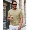 imageMAGCOMSEN Mens Pocket T Shirts Short Sleeve Cotton Moisture Wicking Plain Tshirts Casual Lightweight Summer Basic TeesKhakicotton
