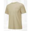 imageMAGCOMSEN Mens Pocket T Shirts Short Sleeve Cotton Moisture Wicking Plain Tshirts Casual Lightweight Summer Basic TeesKhakicotton