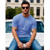 imageMAGCOMSEN Mens Pocket T Shirts Short Sleeve Cotton Moisture Wicking Plain Tshirts Casual Lightweight Summer Basic TeesLight Bluecotton Blend