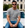 imageMAGCOMSEN Mens Pocket T Shirts Short Sleeve Cotton Moisture Wicking Plain Tshirts Casual Lightweight Summer Basic TeesLight Greycotton Blend