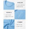 imageMAGCOMSEN Mens Pocket T Shirts Short Sleeve Cotton Moisture Wicking Plain Tshirts Casual Lightweight Summer Basic TeesWater Bluecotton