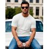 imageMAGCOMSEN Mens Pocket T Shirts Short Sleeve Cotton Moisture Wicking Plain Tshirts Casual Lightweight Summer Basic TeesWhitecotton