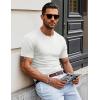 imageMAGCOMSEN Mens Pocket T Shirts Short Sleeve Cotton Moisture Wicking Plain Tshirts Casual Lightweight Summer Basic TeesWhitecotton