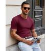 imageMAGCOMSEN Mens Pocket T Shirts Short Sleeve Cotton Moisture Wicking Plain Tshirts Casual Lightweight Summer Basic TeesWine Redcotton