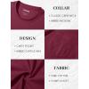 imageMAGCOMSEN Mens Pocket T Shirts Short Sleeve Cotton Moisture Wicking Plain Tshirts Casual Lightweight Summer Basic TeesWine Redcotton