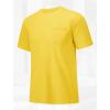 imageMAGCOMSEN Mens Pocket T Shirts Short Sleeve Cotton Moisture Wicking Plain Tshirts Casual Lightweight Summer Basic TeesYellowcotton