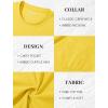 imageMAGCOMSEN Mens Pocket T Shirts Short Sleeve Cotton Moisture Wicking Plain Tshirts Casual Lightweight Summer Basic TeesYellowcotton