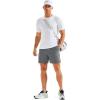 imageMAGCOMSEN Mens Running Shorts 5quot Quick Dry Lightweight Hiking Shorts with Pockets for Workout Athletic Gym04medium Grey