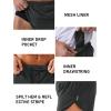 imageMAGCOMSEN Mens Running Shorts Mens 3 Inch Shorts Quick Dry Lightweight for Athleic Workout Gym Sports with Liner PocketDark Grey