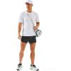 imageMAGCOMSEN Mens Running Shorts Mens 3 Inch Shorts Quick Dry Lightweight for Athleic Workout Gym Sports with Liner PocketDark Grey
