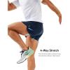 imageMAGCOMSEN Mens Running Shorts Mens 3 Inch Shorts Quick Dry Lightweight for Athleic Workout Gym Sports with Liner PocketNavy