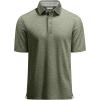 imageMAGCOMSEN Mens Short Sleeve Polo Golf Shirts 3Button Moisture Wicking Athletic TShirts Casual Collared ShirtArmy Green