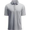imageMAGCOMSEN Mens Short Sleeve Polo Golf Shirts 3Button Moisture Wicking Athletic TShirts Casual Collared ShirtLight Grey