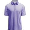 imageMAGCOMSEN Mens Short Sleeve Polo Golf Shirts 3Button Moisture Wicking Athletic TShirts Casual Collared ShirtLight Purple