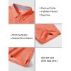 imageMAGCOMSEN Mens Short Sleeve Polo Golf Shirts 3Button Moisture Wicking Athletic TShirts Casual Collared ShirtOrange