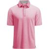 imageMAGCOMSEN Mens Short Sleeve Polo Golf Shirts 3Button Moisture Wicking Athletic TShirts Casual Collared ShirtPink
