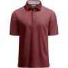 imageMAGCOMSEN Mens Short Sleeve Polo Golf Shirts 3Button Moisture Wicking Athletic TShirts Casual Collared ShirtWine