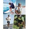 imageMAGCOMSEN Mens Short Sleeve UPF 50 Sun Protection Shirts Quick Dry Athletic TShirt Hiking Running Swimming Rash GuardAzure