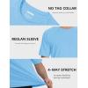 imageMAGCOMSEN Mens Short Sleeve UPF 50 Sun Protection Shirts Quick Dry Athletic TShirt Hiking Running Swimming Rash GuardBlue