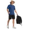 imageMAGCOMSEN Mens Short Sleeve UPF 50 Sun Protection Shirts Quick Dry Athletic TShirt Hiking Running Swimming Rash GuardBlue Gray