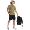 imageMAGCOMSEN Mens Short Sleeve UPF 50 Sun Protection Shirts Quick Dry Athletic TShirt Hiking Running Swimming Rash GuardDull Cyan