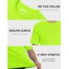 imageMAGCOMSEN Mens Short Sleeve UPF 50 Sun Protection Shirts Quick Dry Athletic TShirt Hiking Running Swimming Rash GuardFl Green