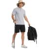 imageMAGCOMSEN Mens Short Sleeve UPF 50 Sun Protection Shirts Quick Dry Athletic TShirt Hiking Running Swimming Rash GuardLight Gray