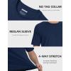 imageMAGCOMSEN Mens Short Sleeve UPF 50 Sun Protection Shirts Quick Dry Athletic TShirt Hiking Running Swimming Rash GuardNavy