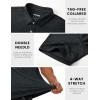 imageMAGCOMSEN Mens ShortSleeve PoloGolf Shirts for Men 3Button Moisture WickingAthletic Outdoor Collared TShirtBlack