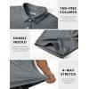 imageMAGCOMSEN Mens ShortSleeve PoloGolf Shirts for Men 3Button Moisture WickingAthletic Outdoor Collared TShirtDark Grey