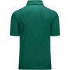 imageMAGCOMSEN Mens ShortSleeve PoloGolf Shirts for Men 3Button Moisture WickingAthletic Outdoor Collared TShirtEmerald Green