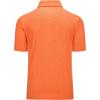 imageMAGCOMSEN Mens ShortSleeve PoloGolf Shirts for Men 3Button Moisture WickingAthletic Outdoor Collared TShirtOrange
