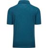 imageMAGCOMSEN Mens ShortSleeve PoloGolf Shirts for Men 3Button Moisture WickingAthletic Outdoor Collared TShirtPeacock Blue