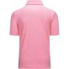 imageMAGCOMSEN Mens ShortSleeve PoloGolf Shirts for Men 3Button Moisture WickingAthletic Outdoor Collared TShirtPink