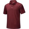 imageMAGCOMSEN Mens ShortSleeve PoloGolf Shirts for Men 3Button Moisture WickingAthletic Outdoor Collared TShirtWine Red