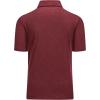 imageMAGCOMSEN Mens ShortSleeve PoloGolf Shirts for Men 3Button Moisture WickingAthletic Outdoor Collared TShirtWine Red