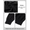 imageMAGCOMSEN Mens Sweaters 14 Zip Cotton Sweater Pullover Polo Sweaters Striped Fall Winter Warm SweatshirtsDark Black